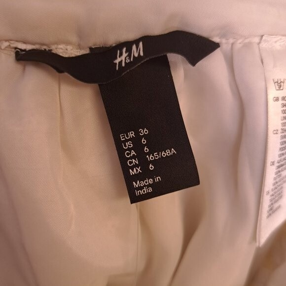 H&M Gold Glitter Metallic Party Sequin Mini Skirt - Picture 4 of 5